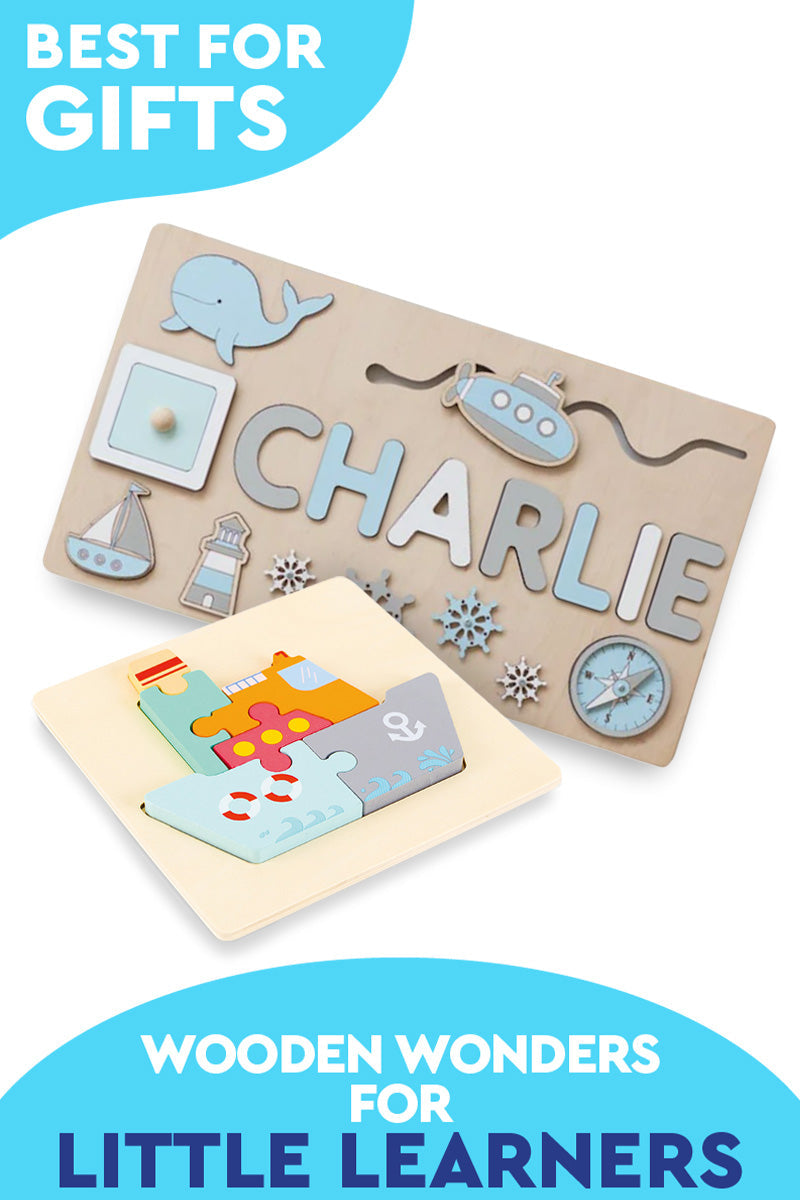 Quadro Montessori de Madeira Personalizado