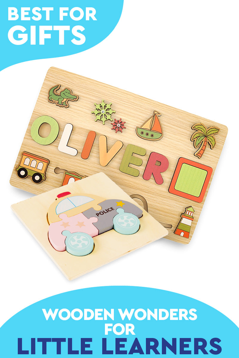 Quadro Montessori de Madeira Personalizado