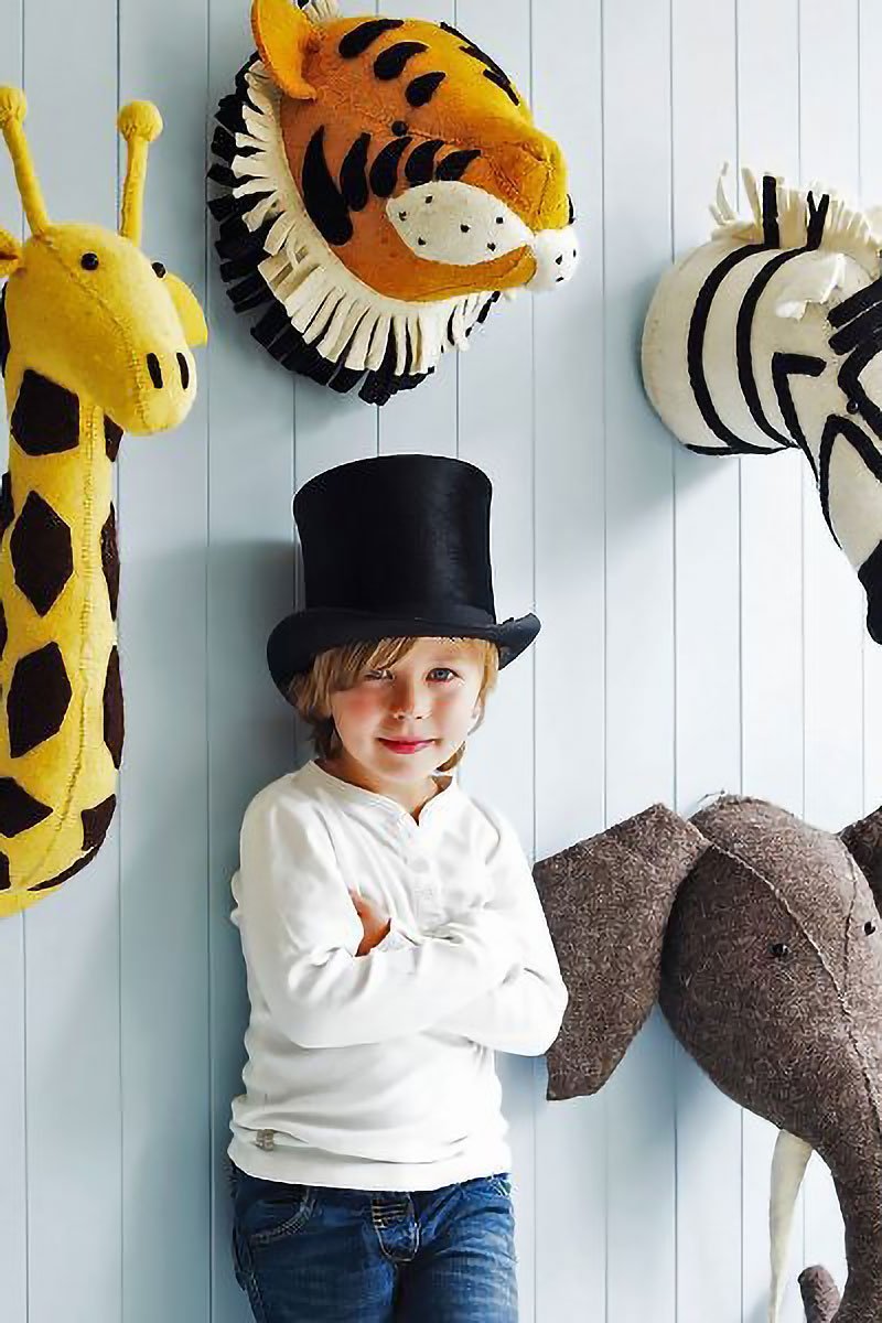 Animal de Feltro para Pendurar Decoração Nórdica Infantil